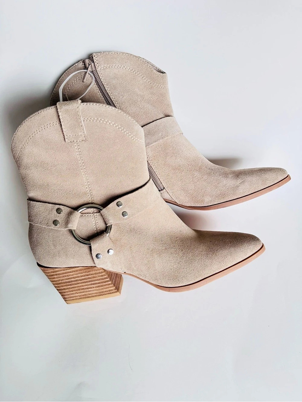 Open Edit Ankle Boots in Beige Like New